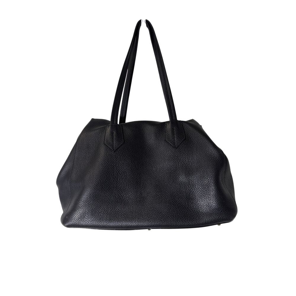 Neely & Chloe Black Pebbled Leather Tote